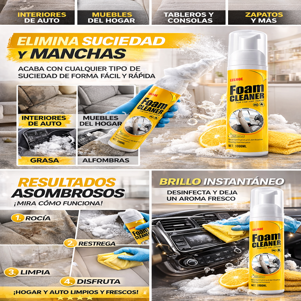 FOAM PRO® ORIGINAL | ESPUMA LIMPIADORA MULTIUSOS