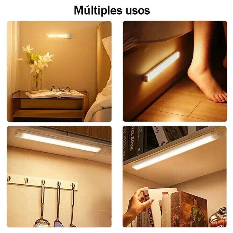 Barra LED con Sensor de Movimiento Recargable USB