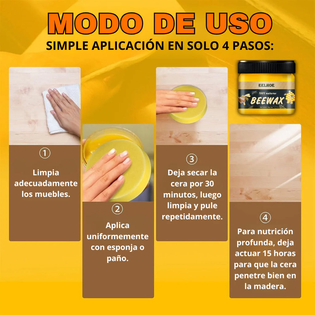 CERA BEEWAX® ORIGINAL | RESTAURADOR PARA MADERAS
