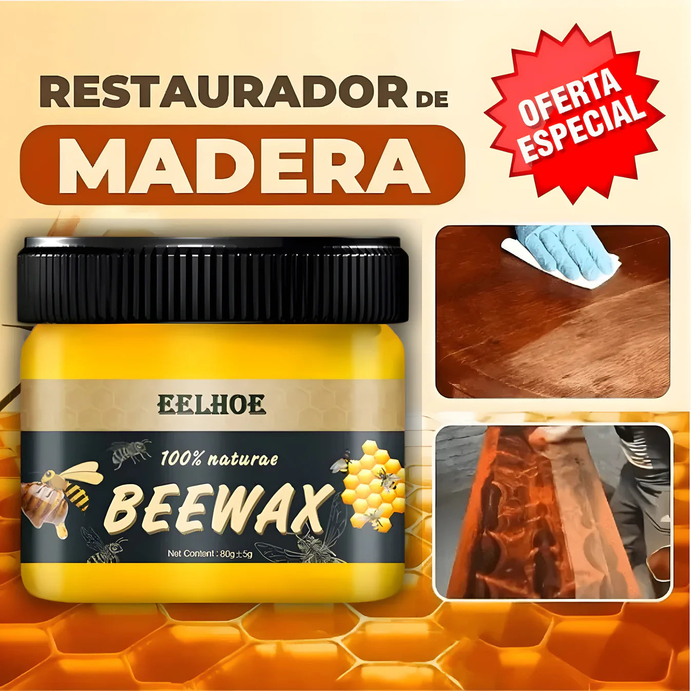 CERA BEEWAX® ORIGINAL | RESTAURADOR PARA MADERAS