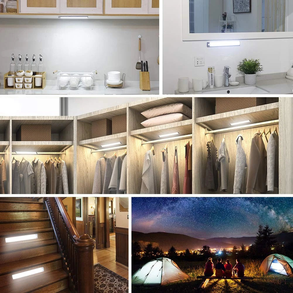 Barra LED con Sensor de Movimiento Recargable USB