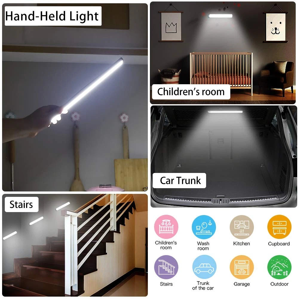 Barra LED con Sensor de Movimiento Recargable USB